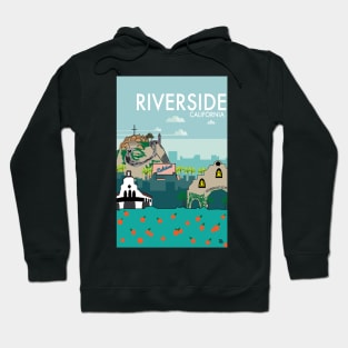 Riverside, California Destination Travel Poster Hoodie